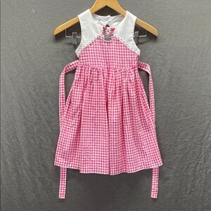 Bonnie Jean Pink and White Gingham‎ Dress